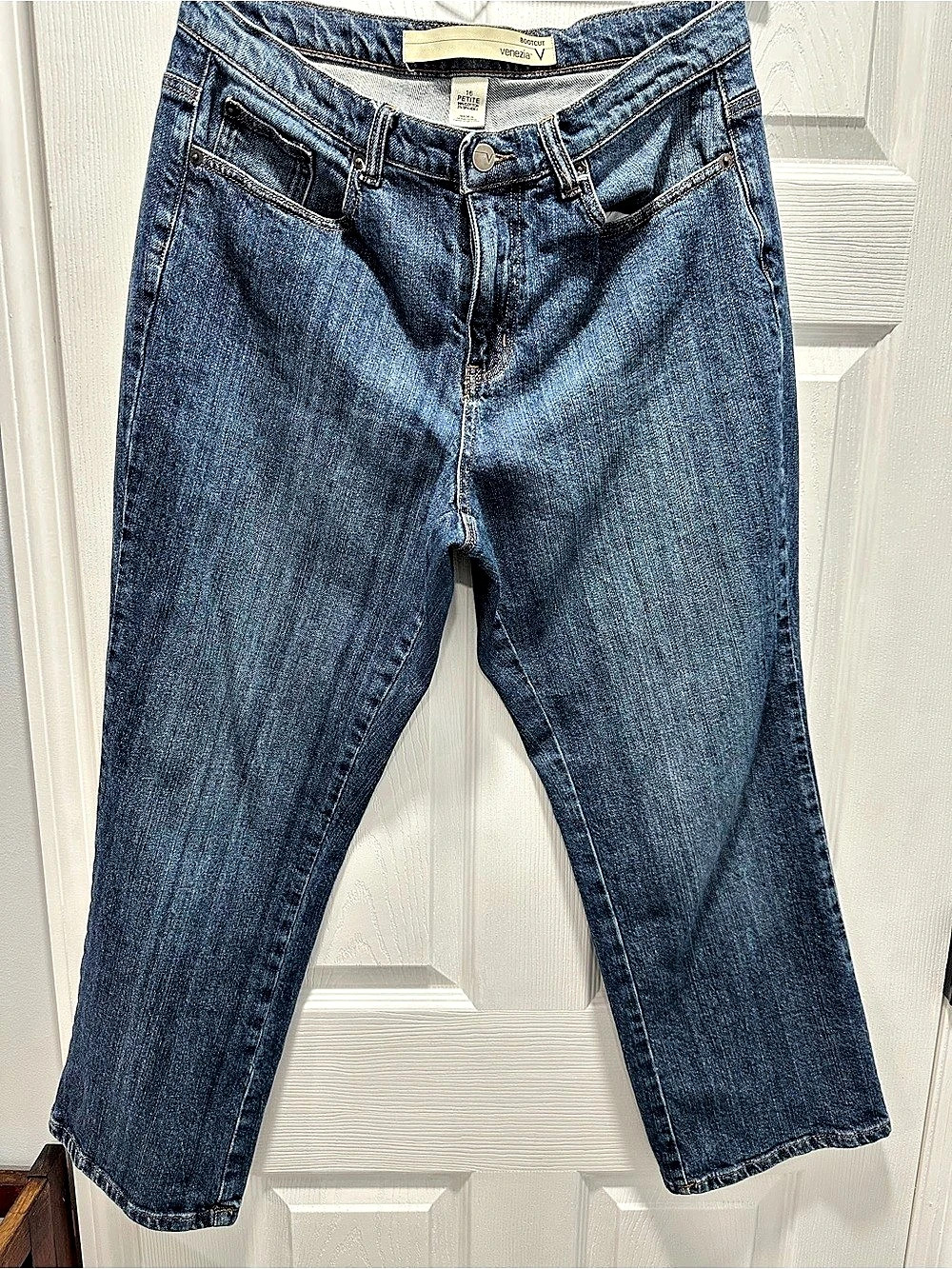 Venezia Bootcut Jeans in Blue size 16 petite waist 34”x28”